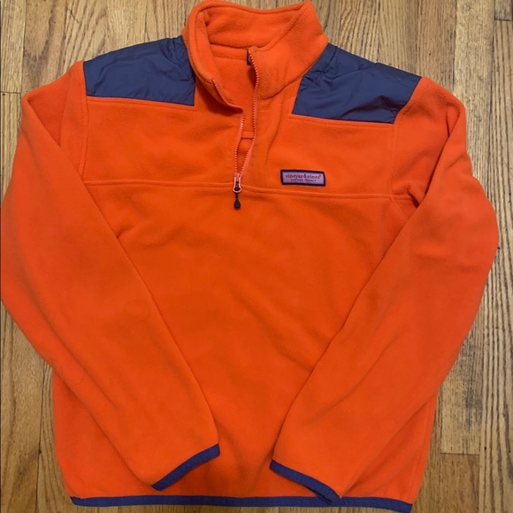 Vineyard Vines Mens  Fleece 1/4 Zip Sheep Shirt - Picture 1 of 6